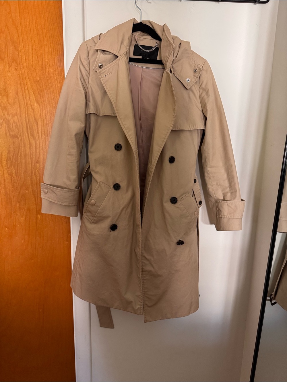J. Crew Tan Double-Breasted Trench Coat